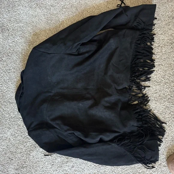 Stetson Black Fringed Suede Jacket - Picture 3 of 3